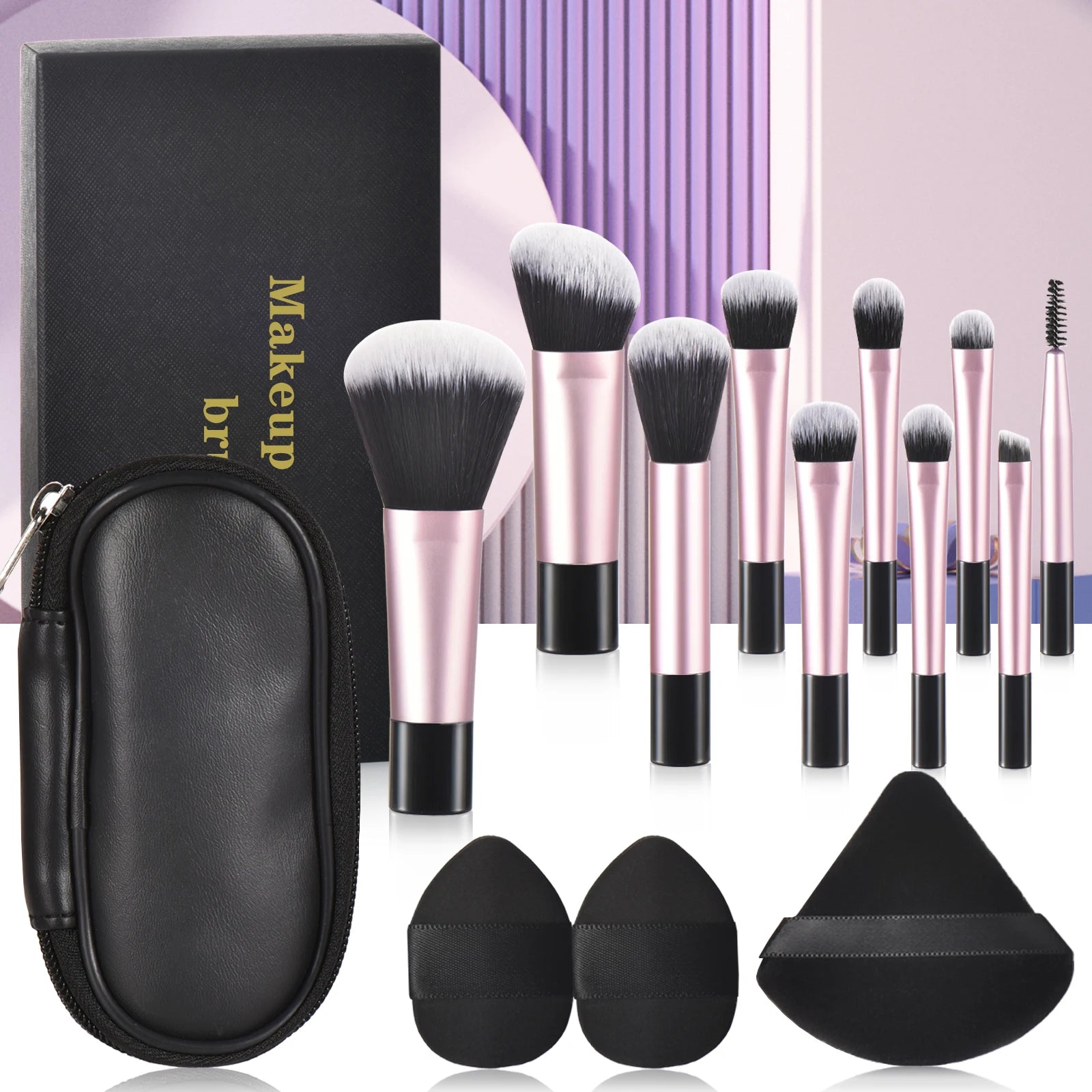 10 color Mini makeup brush