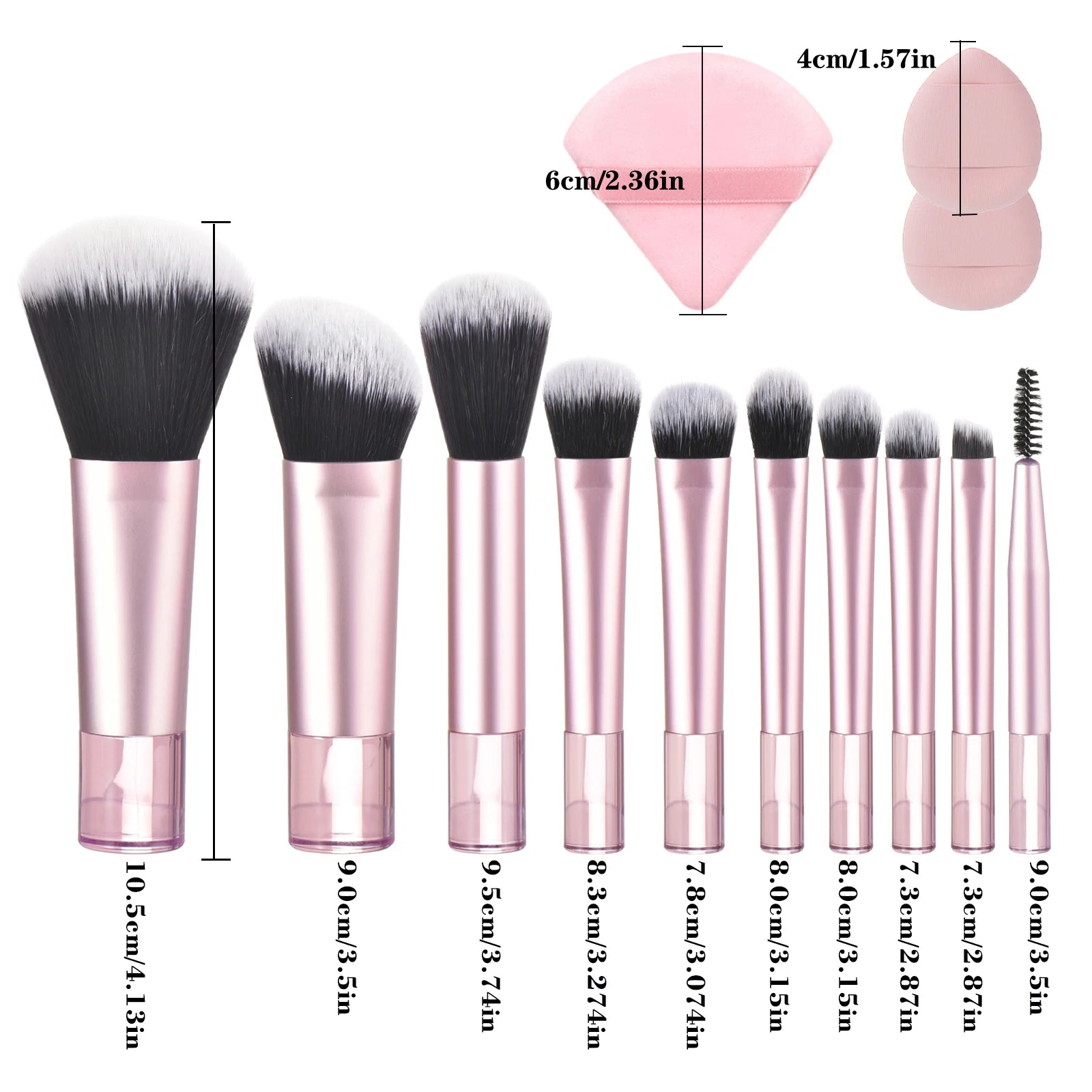 10 color Mini makeup brush
