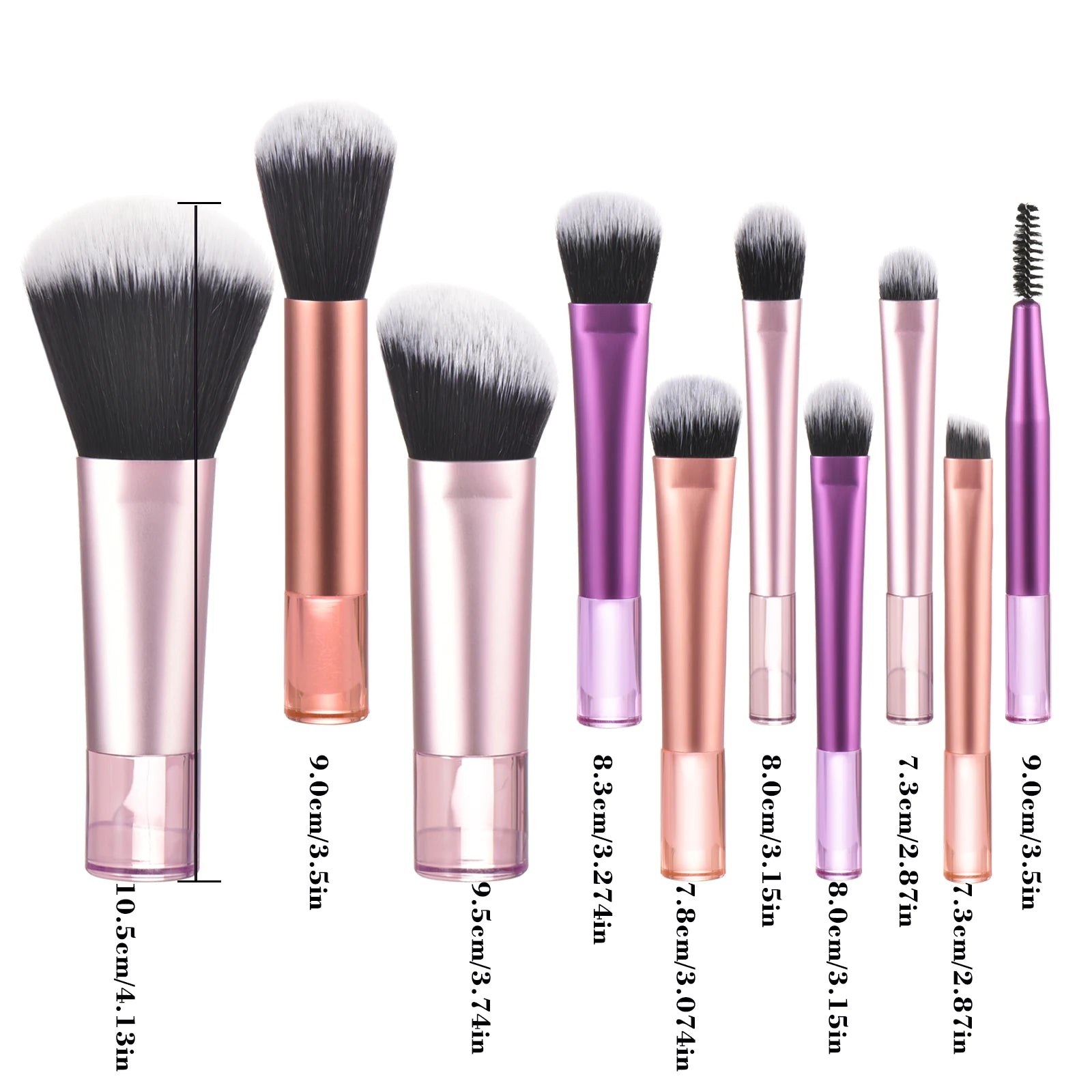 10 color Mini makeup brush