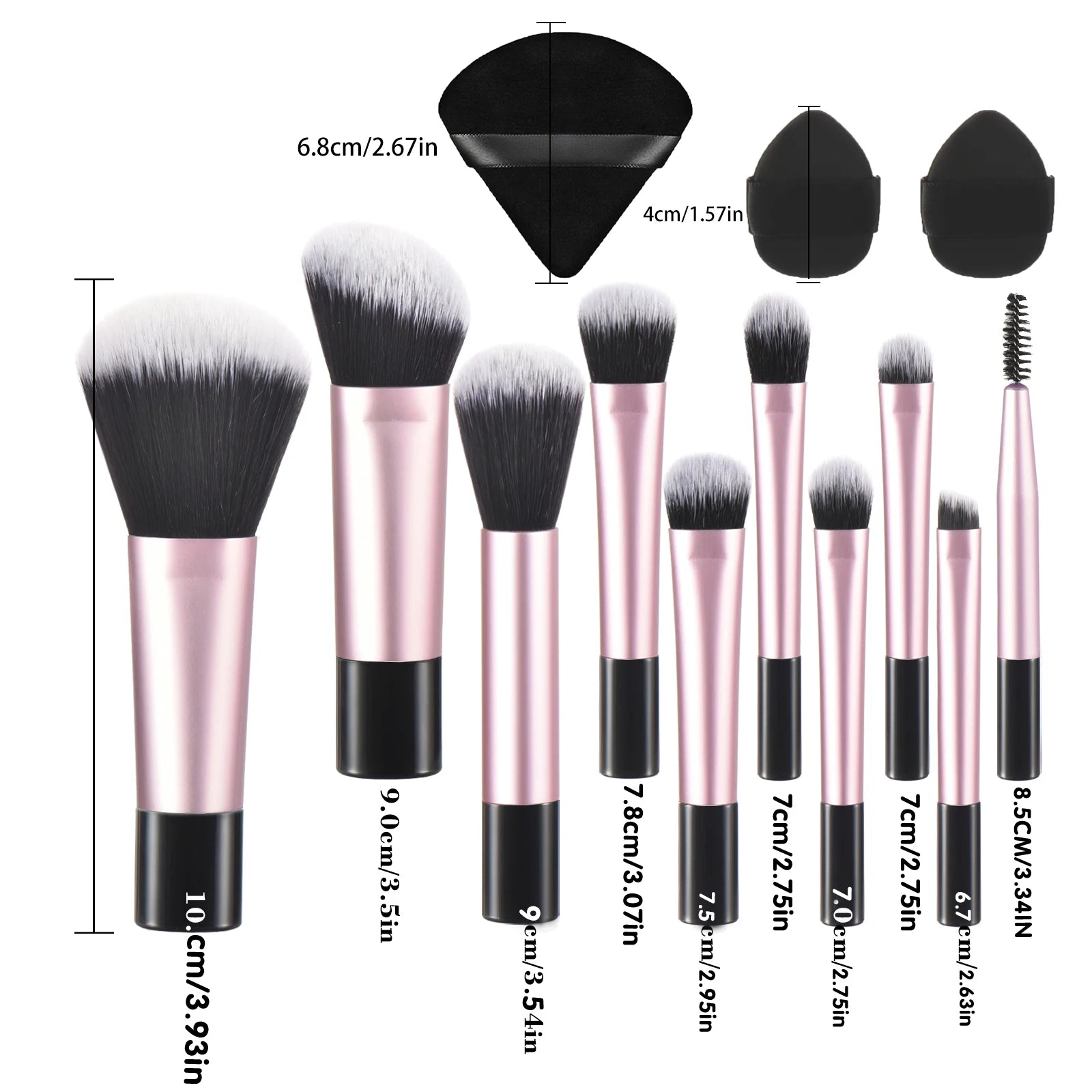 10 color Mini makeup brush