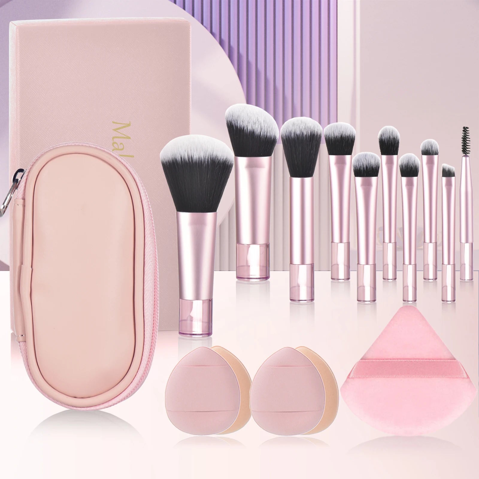10 color Mini makeup brush